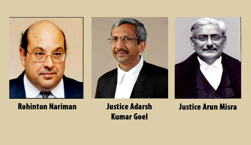 President gives assent to Senior Lawyer Nariman, Justice Adarsh Kumar Goel and Justice Arun Misra for SC President gives assent to Senior Lawyer Nariman, Justice Adarsh Kumar Goel and Justice Arun Misra for SC