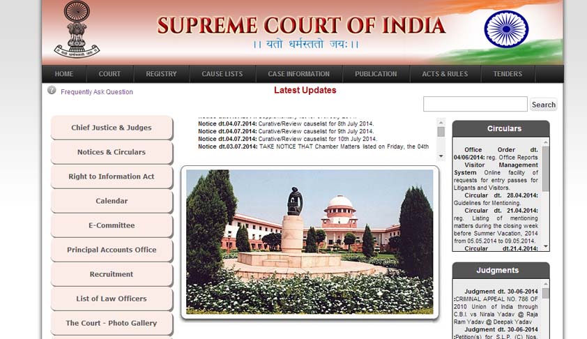 Supreme Court website gets messy, Lawyers Complain Supreme Court website gets messy, Lawyers Complain