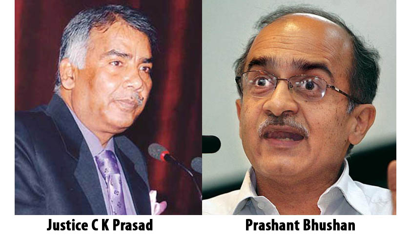 SC refuses to entertain Prashant Bhushan’s PIL alleging abuse of office by Justice C.K. Prasad; says the aggrieved can file review or curative petition SC refuses to entertain Prashant Bhushan’s PIL alleging abuse of office by Justice C.K. Prasad; says the aggrieved can file review or curative petition