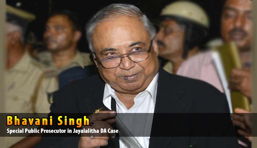 Jayalalitha Disproportionate Assets Case: Supreme Court refers plea to remove Spl. Public Prosecutor to a Larger Bench Jayalalitha Disproportionate Assets Case: Supreme Court refers plea to remove Spl. Public Prosecutor to a Larger Bench