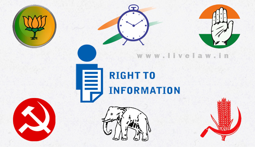 Centre against bringing political parties under ambit of RTI