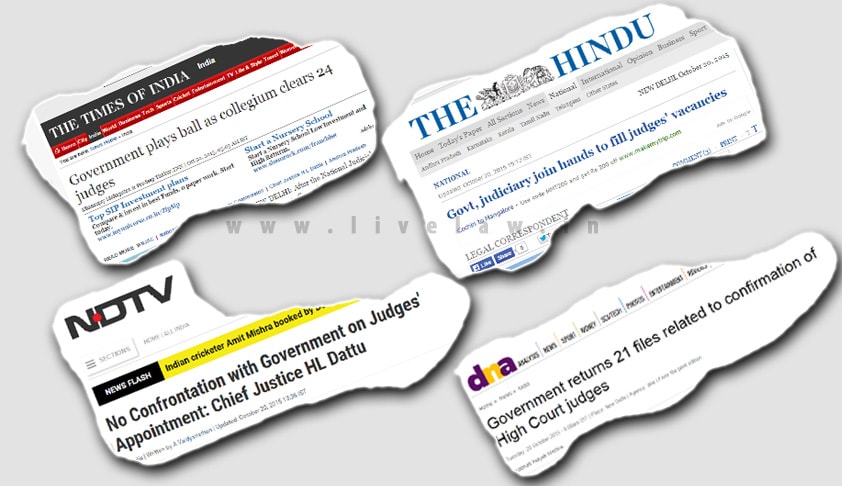 Conflicting Reports about Govt. approval of appointment of HC Judges flood leading dailies