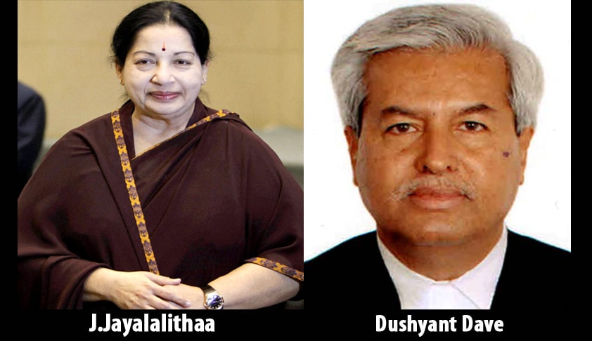 Karnataka appoints Dushyant Dave as Spl.Prosecutor in Appeal against Jayalalithaa’s Acquittal in DA Case Karnataka appoints Dushyant Dave as Spl.Prosecutor in Appeal against Jayalalithaa’s Acquittal in DA Case
