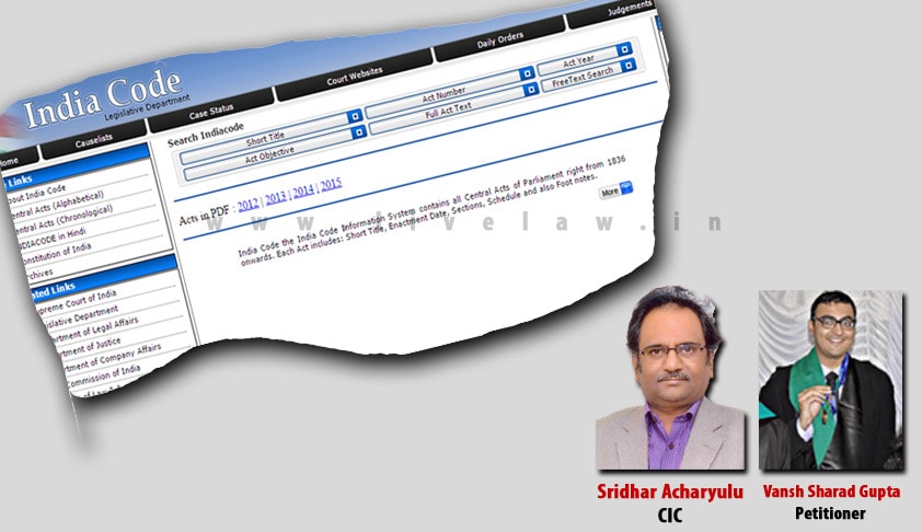 State is duty bound to provide easy access to up-to-date Legal Information to its citizens; CIC pulls up Legislative Department in a complaint by Law Student [Read Order]