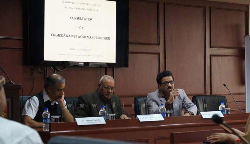 Consultation at NLU, Delhi for suggesting amendments to Criminal Laws in collaboration with Delhi Cabinet Group of Ministers