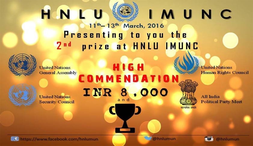 HNLU to host Model United Nations in March HNLU to host Model United Nations in March