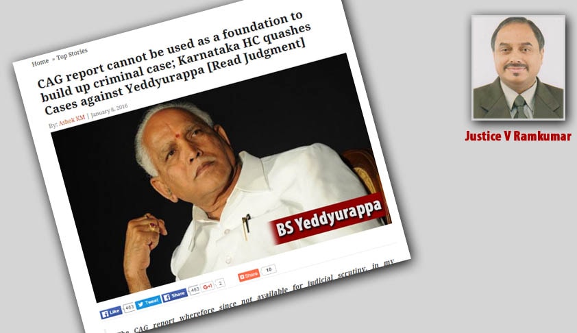Dear Constitutional Courts, Please do Not Quash an FIR before it ripens into a Police Report; An Analysis of Yeddurappa Judgment