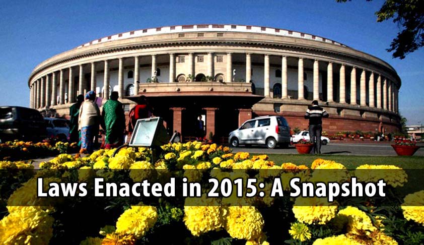 Laws Enacted in 2015: A Snapshot