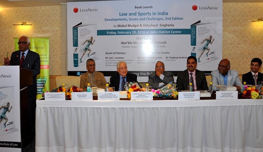 Justice A K Patnaik launches LexisNexis’  book ‘Law and Sports in India by Justice Mukul Mudgal & Vidushpat Singhania