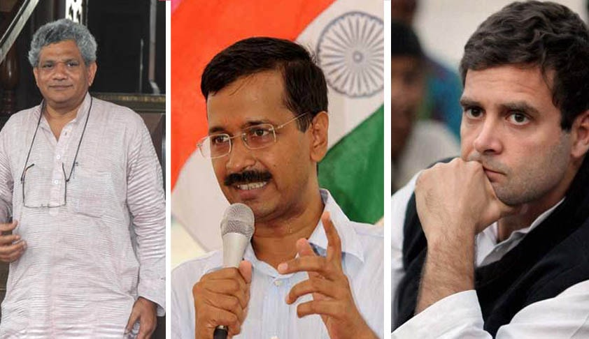 FIR for Sedition against Rahul Gandhi, Arvind Kejriwal, Sitaram Yechury and 4 others for expressing solidarity to JNU students