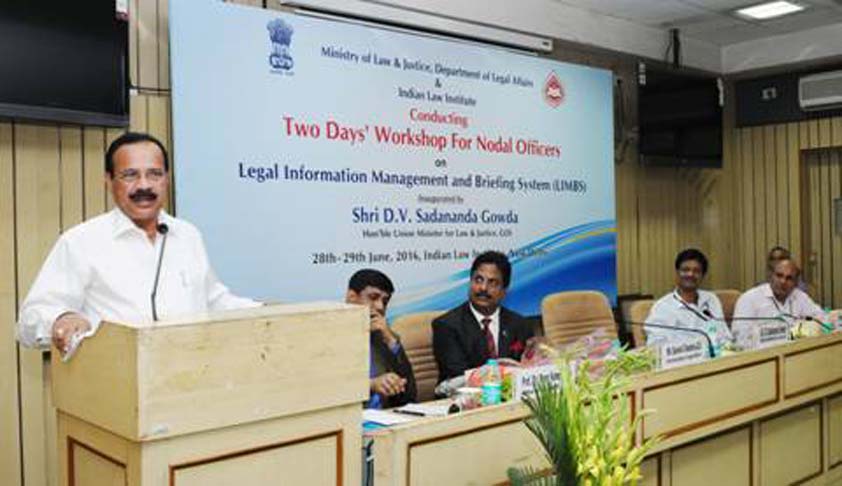 LIMB will help in organizing otherwise scattered Information at one single database; Law Minister LIMB will help in organizing otherwise scattered Information at one single database; Law Minister