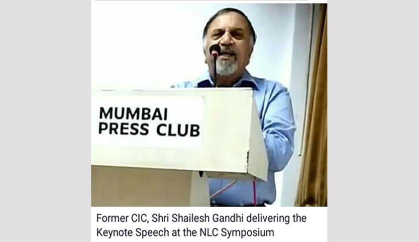 Former CIC Shailesh Gandhi emphasises the need of video-recording of Court proceedings
