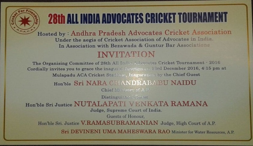 28th All India Advocates Cricket Tournament