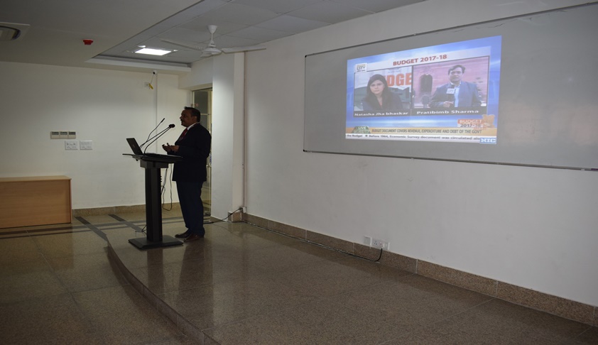 Student participation in live telecast of Budget-2017 at RNB Global University Student participation in live telecast of Budget-2017 at RNB Global University