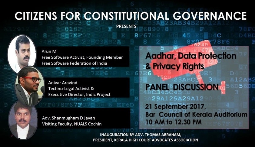 Panel Discussion on Aadhaar, Data Protection and Privacy Rights