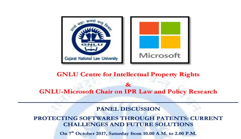 GNLU Panel Discussion On Protecting Software’s Through Patents: Current Challenges And Future Solutions