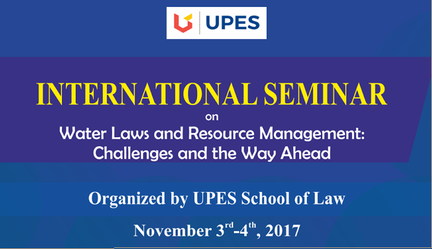 Call for Papers: International Seminar on Water Laws and Resource Management