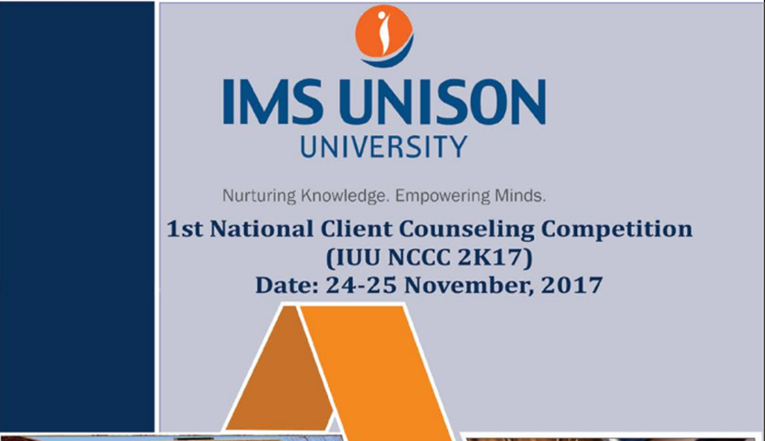 School of Law, IMS Unison University, Is Organizing National Client Counseling Competition, 2017