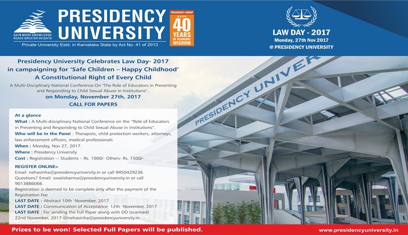 Call for Papers-National Conference On “The Role of Educators in Preventing and Responding to Child Sexual Abuse in Institutions” Call for Papers-National Conference On “The Role of Educators in Preventing and Responding to Child Sexual Abuse in Institutions”