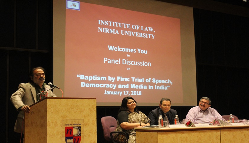 Panel Discussion On ‘Baptism By Fire: Trial Of Speech, Democracy And Media In India’ Successfully Held At Nirma University