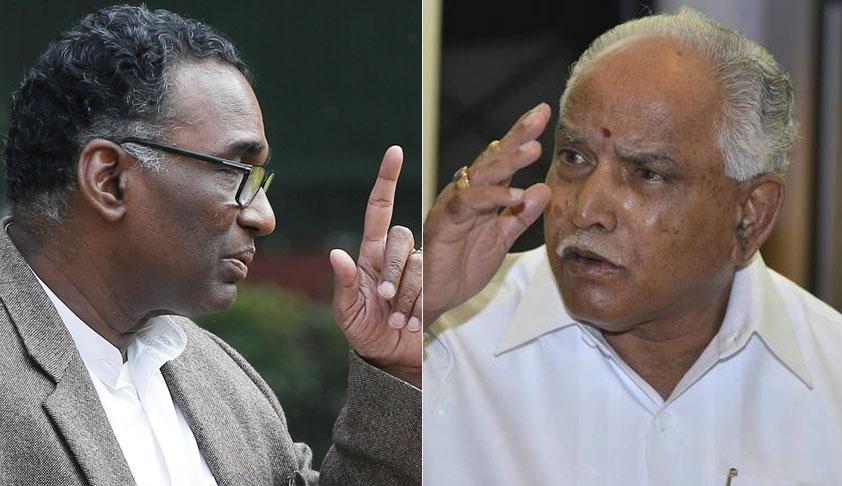 Justice Chelameswar Recuses Himself From Hearing Appeals Against Cancellation Of Sanction To Prosecute B.S. Yeddyurappa Justice Chelameswar Recuses Himself From Hearing Appeals Against Cancellation Of Sanction To Prosecute B.S. Yeddyurappa