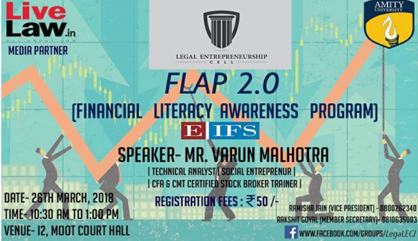Amity Law School Noida’s Financial Literacy Awareness Program [26th Mar]