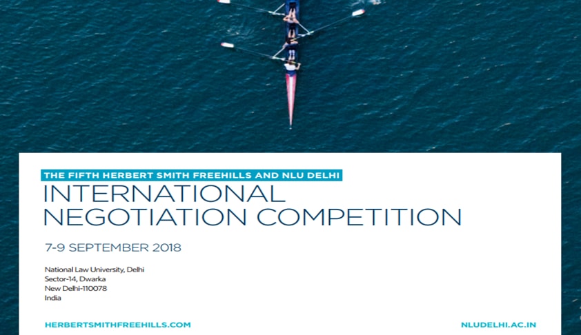 HSF–NLU Delhi, International Negotiation Competition 2018 [7th-9th Sept; New Delhi]