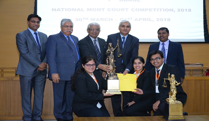 KIIT School Of Law Won The 7th RGNUL National Moot Court Competition KIIT School Of Law Won The 7th RGNUL National Moot Court Competition