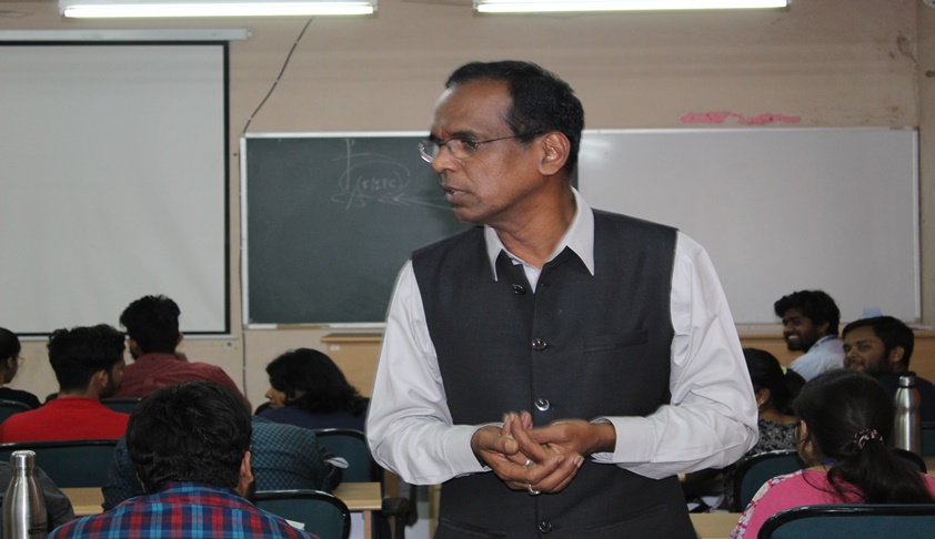 Prof Tamma Suryanarayana Sastry Delivers Lecture at MNLU Aurangabad