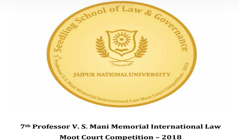 7th Prof VS Mani Memorial International Law Moot [5th to 7th Oct; Jaipur]