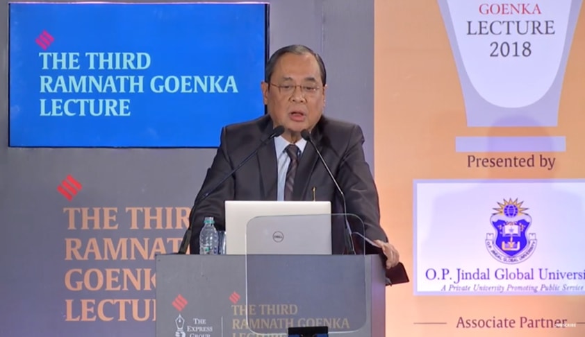 Sometimes We Need Independent Journalists And Noisy Judges : [Read Full Text Of Justice Ranjan Gogoi’s Speech At RNG Memorial Lecture]