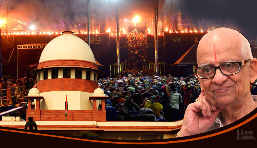[Sabarimala] [ Day 5] Court Cannot Reform A Religious Belief Out of Its Identity, K.Parasaran Argues in Support of Ban On Women Entry