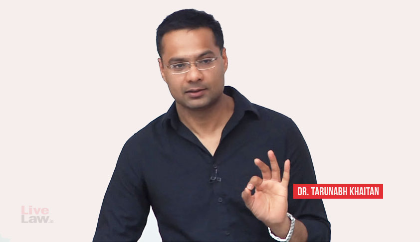 Dr. Tarunabh Khaitan Wins 2018 Letten Prize