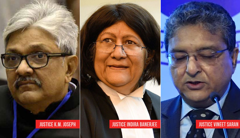 Impasse Set To End? Centre To Notify Justice KM Joseph’s Name With Justice Indira Banerjee and Justice Vineet Saran For Elevation To SC: Reports Impasse Set To End? Centre To Notify Justice KM Joseph’s Name With Justice Indira Banerjee and Justice Vineet Saran For Elevation To SC: Reports