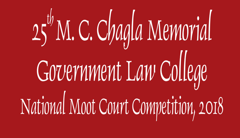 GLC To Host 25th M.C. Chagla Moot Competition On 22nd-23rd Sept