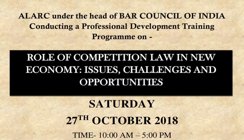 ALARC & BCI’s Training Programme On Competition Law In New Economy ALARC & BCI’s Training Programme On Competition Law In New Economy