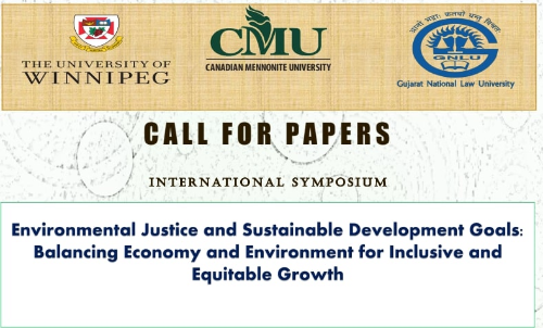 Call For Papers: International Symposium On Environment Justice & Sustainable Development Goals, GNLU