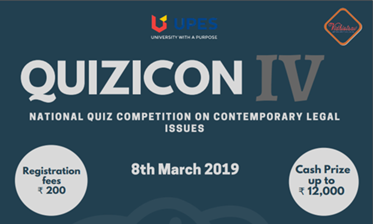 UPES Dehraduns QUIZICON IV [8th Mar]