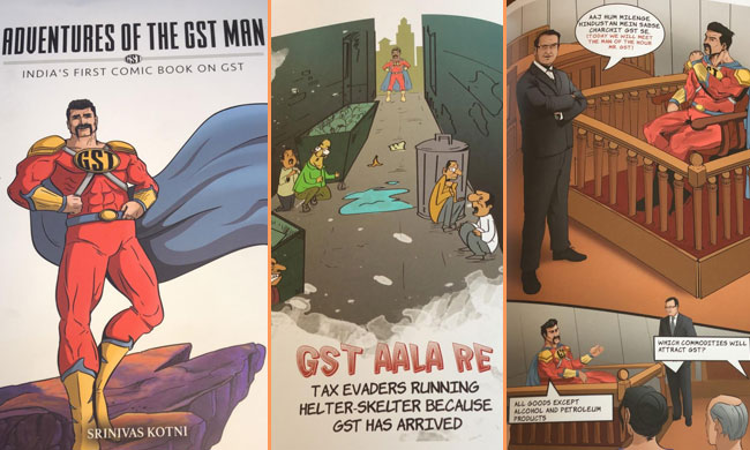Adventures Of The GST Man Indias First Comic Book On GST - Review Adventures Of The GST Man Indias First Comic Book On GST - Review