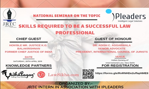 JECRCs National Summit On Skill Development For Law Students [April 20; New Delhi]