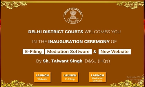 Now District Court In Delhi Launches E-Filing For Arbitration Matters, Test Run On