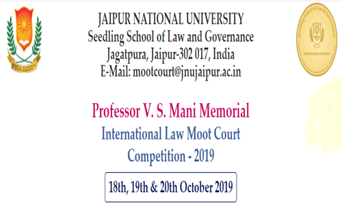 8th Professor V S Mani Memorial Law Moot Court, Jaipur National University