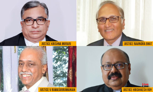 SC At Highest Strength Ever: Justices Krishan Murari, Ravindra Bhat, Ramasubramanian & Hrishikesh Roy Sworn In SC At Highest Strength Ever: Justices Krishan Murari, Ravindra Bhat, Ramasubramanian & Hrishikesh Roy Sworn In