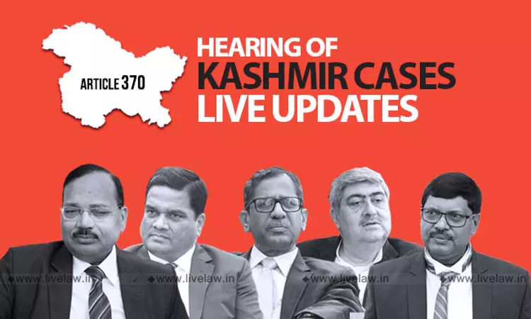 [Live Updates] SC Hearing On Article 370 & JK Reorganization