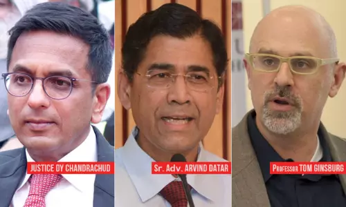We Have To Guard Ourselves Against Gradual Erosion Of Democratic Space : Justice Chandrachud In Discussion With Sr Adv Datar & Prof Ginsburg We Have To Guard Ourselves Against Gradual Erosion Of Democratic Space : Justice Chandrachud In Discussion With Sr Adv Datar & Prof Ginsburg