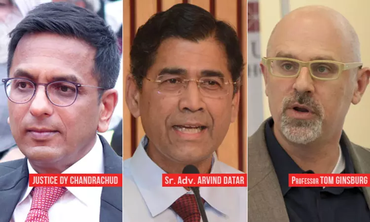 We Have To Guard Ourselves Against Gradual Erosion Of Democratic Space : Justice Chandrachud In Discussion With Sr Adv Datar & Prof Ginsburg We Have To Guard Ourselves Against Gradual Erosion Of Democratic Space : Justice Chandrachud In Discussion With Sr Adv Datar & Prof Ginsburg