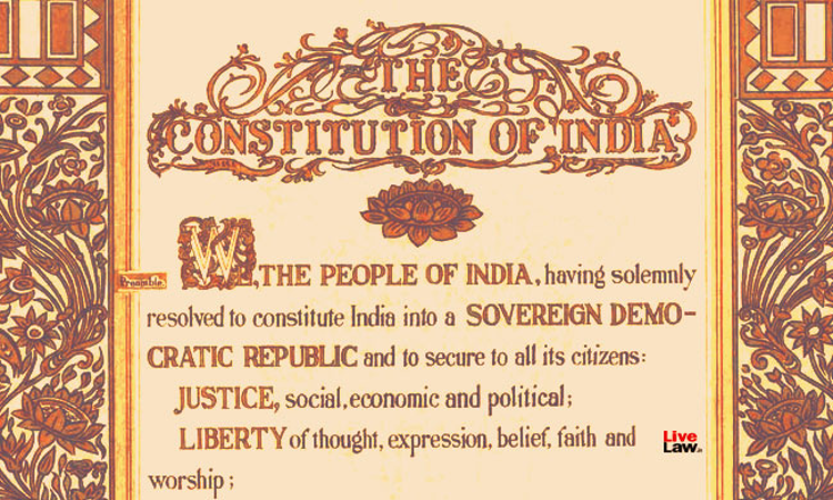 The Constitution : A Living Character The Constitution : A Living Character