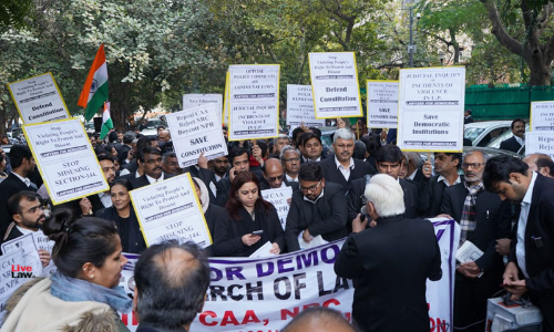 Delhi Lawyers Hold Protest March Against CAA-NRC Delhi Lawyers Hold Protest March Against CAA-NRC