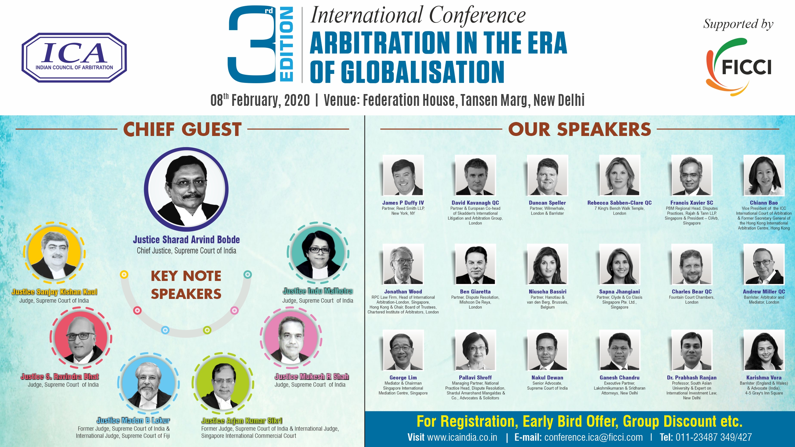 ICA Is Organizing 3rd International Conference On Arbitration In The Era Of Globalization [8th Feb; New Delhi]