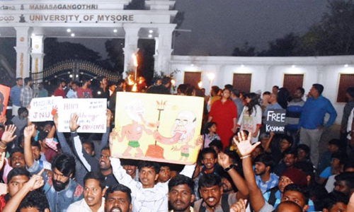 170 Advocates Sign Vakalat To Represent Student Accused Of Sedition For Free Kashmir Placard